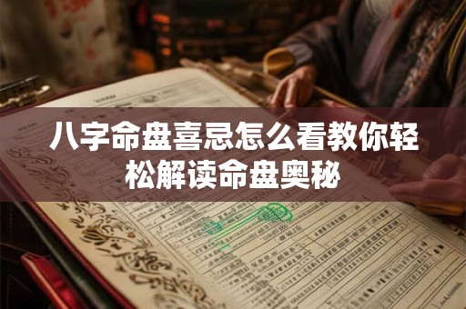 八字命盘喜忌怎么看教你轻松解读命盘奥秘 八字命盘喜忌怎么看教你轻松解读命盘奥秘