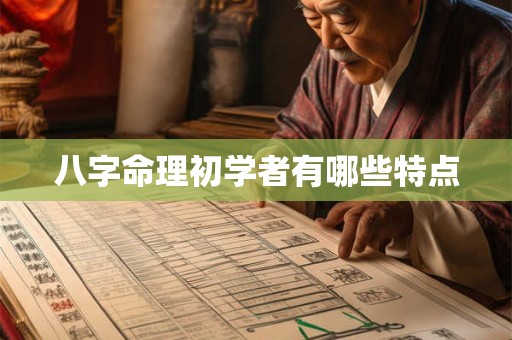 八字命理初学者有哪些特点