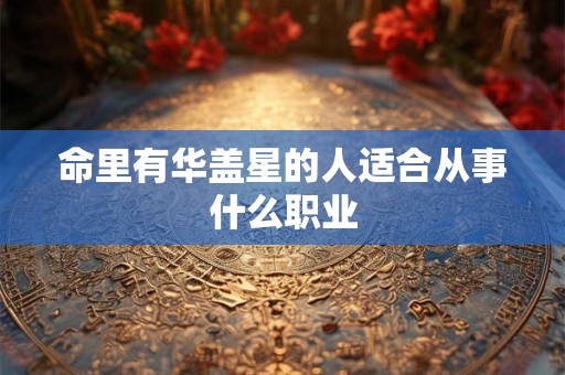 命里有华盖星的人适合从事什么职业