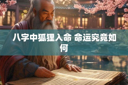 八字中狐狸入命 命运究竟如何