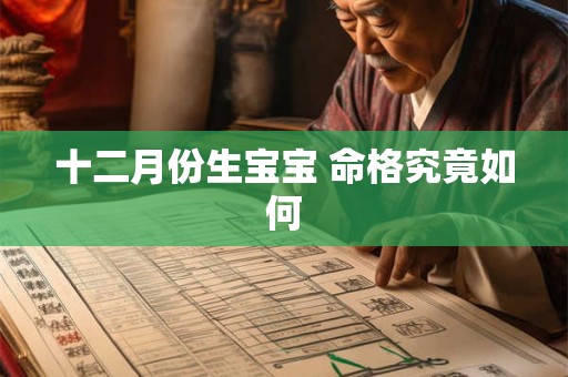 十二月份生宝宝 命格究竟如何