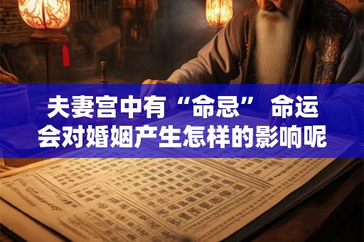 夫妻宫中有“命忌” 命运会对婚姻产生怎样的影响呢