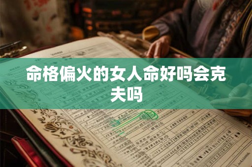 命格偏火的女人命好吗会克夫吗