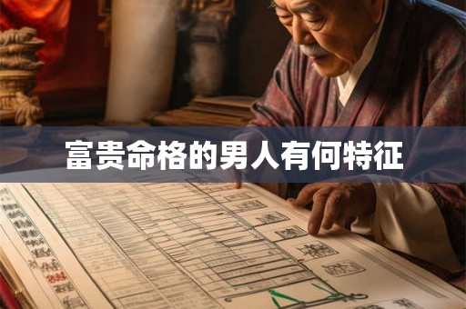 富贵命格的男人有何特征