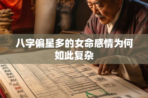 八字偏星多的女命感情为何如此复杂