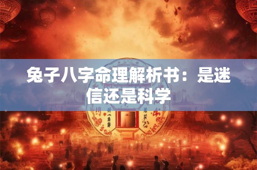 兔子八字命理解析书：是迷信还是科学