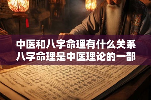 中医和八字命理有什么关系八字命理是中医理论的一部分吗