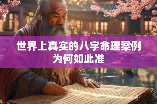 世界上真实的八字命理案例为何如此准