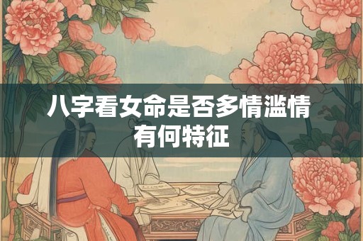八字看女命是否多情滥情 有何特征