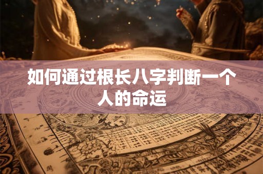 如何通过根长八字判断一个人的命运