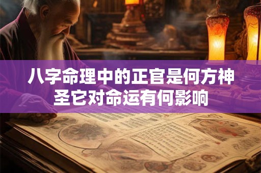 八字命理中的正官是何方神圣它对命运有何影响