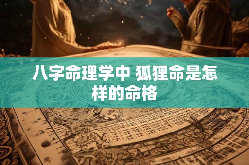 八字命理学中 狐狸命是怎样的命格