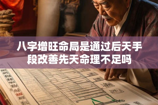八字增旺命局是通过后天手段改善先天命理不足吗
