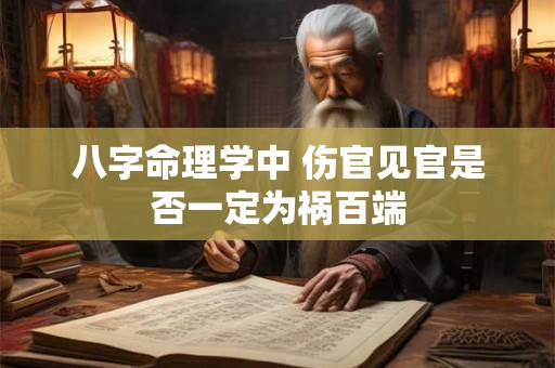 八字命理学中 伤官见官是否一定为祸百端