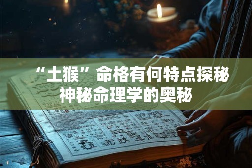 “土猴”命格有何特点探秘神秘命理学的奥秘