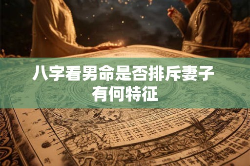 八字看男命是否排斥妻子 有何特征