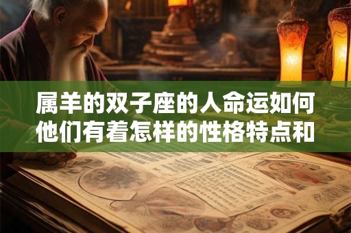 属羊的双子座的人命运如何他们有着怎样的性格特点和天赋才能