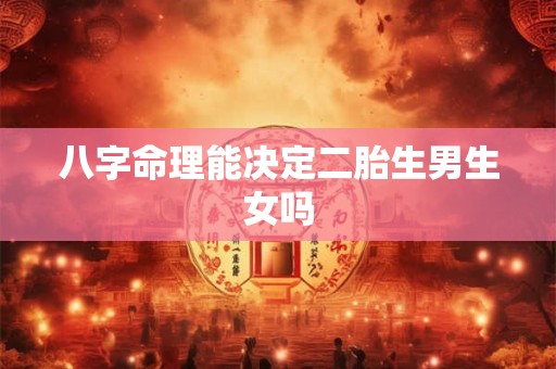 八字命理能决定二胎生男生女吗