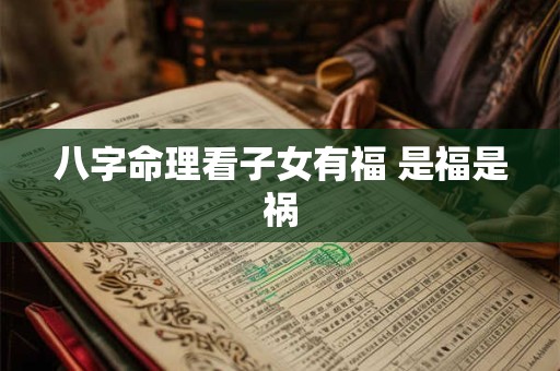 八字命理看子女有福 是福是祸