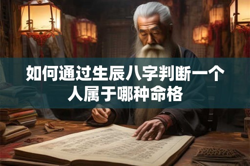 如何通过生辰八字判断一个人属于哪种命格