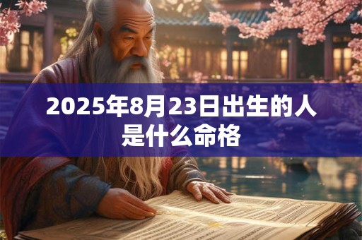 2025年8月23日出生的人是什么命格