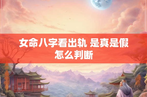 详细阅读:女命八字看出轨 是真是假怎么判断 女命八字看出轨 是真是假怎么判断