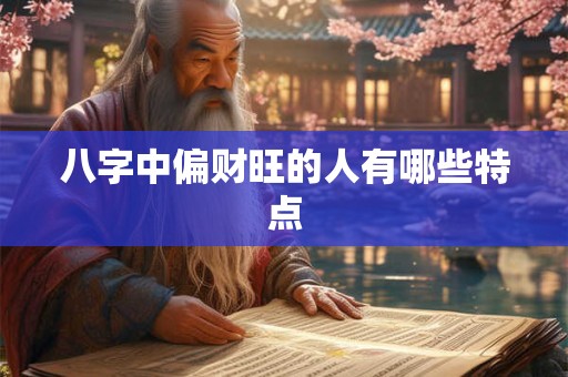八字中偏财旺的人有哪些特点
