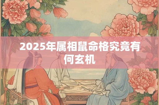 2025年属相鼠命格究竟有何玄机