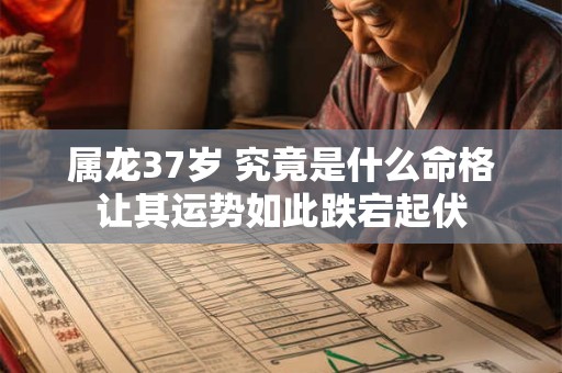 属龙37岁 究竟是什么命格让其运势如此跌宕起伏