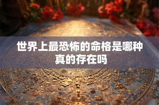 世界上最恐怖的命格是哪种 真的存在吗 世界上最恐怖的命格是哪种 真的存在吗