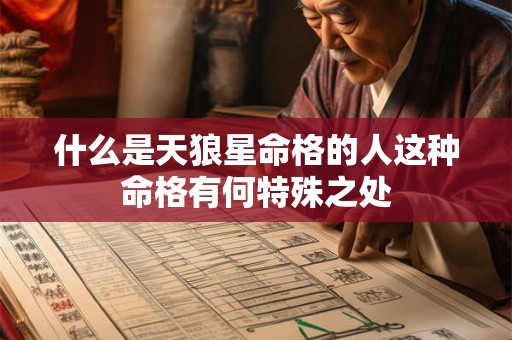 什么是天狼星命格的人这种命格有何特殊之处
