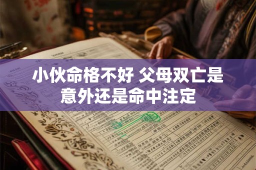 小伙命格不好 父母双亡是意外还是命中注定 小伙命格不好 父母双亡是意外还是命中注定
