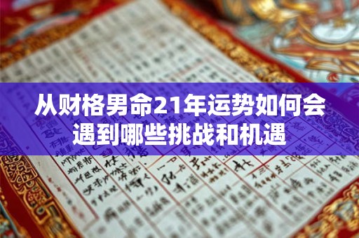 从财格男命21年运势如何会遇到哪些挑战和机遇