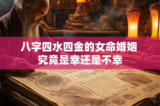 八字四水四金的女命婚姻 究竟是幸还是不幸 八字四水四金的女命婚姻 究竟是幸还是不幸