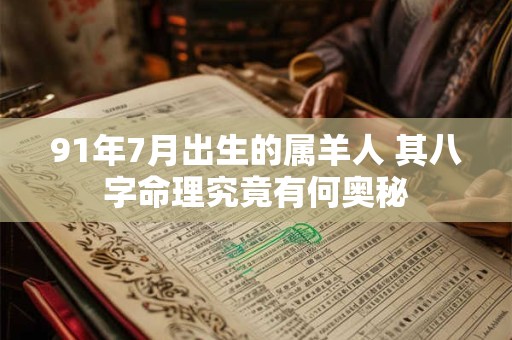 91年7月出生的属羊人 其八字命理究竟有何奥秘