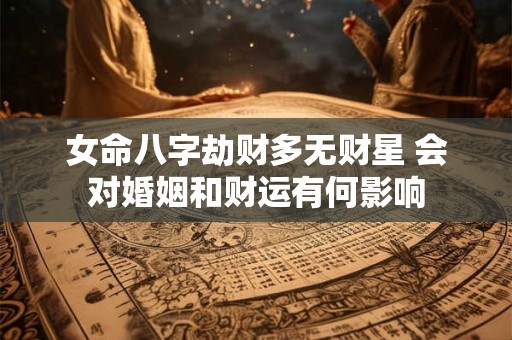 女命八字劫财多无财星 会对婚姻和财运有何影响