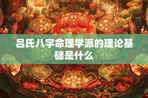 吕氏八字命理学派的理论基础是什么