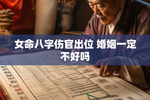 女命八字伤官出位 婚姻一定不好吗 女命八字伤官出位 婚姻一定不好吗