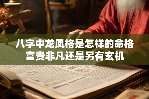 八字中龙凤格是怎样的命格富贵非凡还是另有玄机