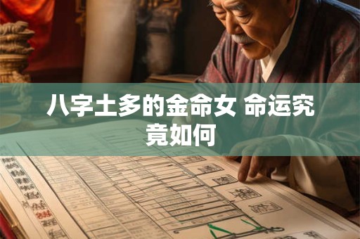 八字土多的金命女 命运究竟如何