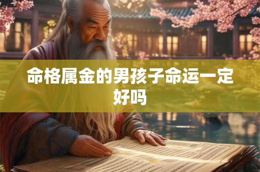 命格属金的男孩子命运一定好吗