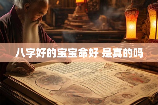 八字好的宝宝命好 是真的吗