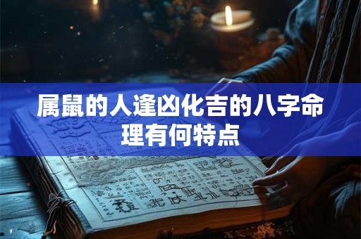 属鼠的人逢凶化吉的八字命理有何特点