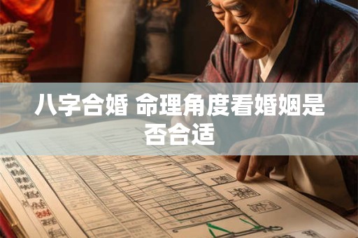 八字合婚 命理角度看婚姻是否合适