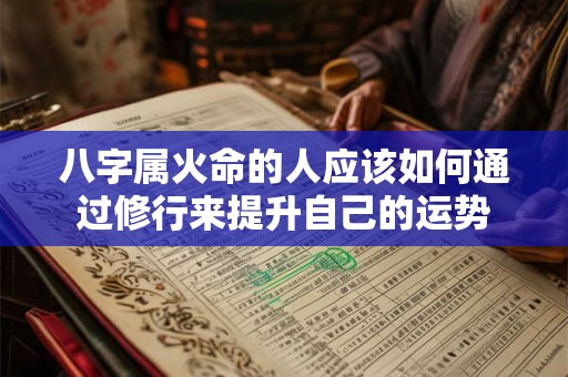 八字属火命的人应该如何通过修行来提升自己的运势