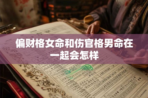 偏财格女命和伤官格男命在一起会怎样 偏财格女命和伤官格男命在一起会怎样