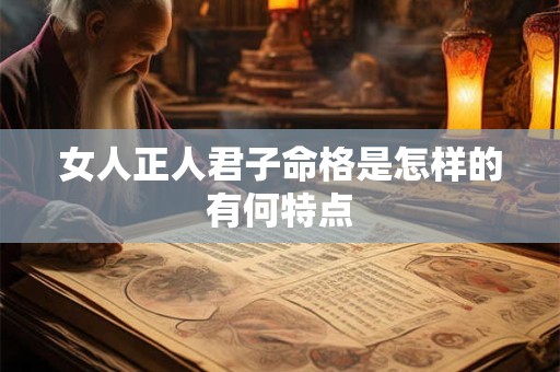 女人正人君子命格是怎样的有何特点