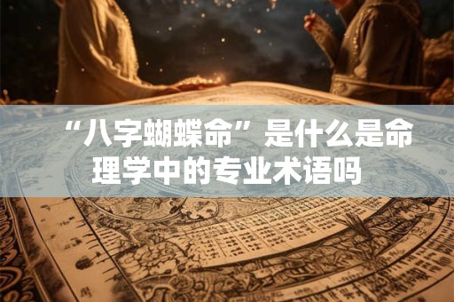 “八字蝴蝶命”是什么是命理学中的专业术语吗