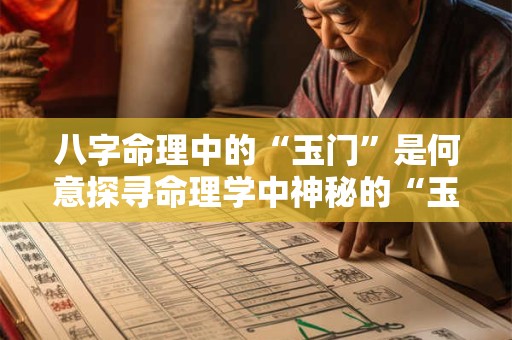 八字命理中的“玉门”是何意探寻命理学中神秘的“玉门”概念