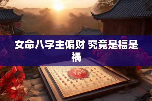 女命八字主偏财 究竟是福是祸